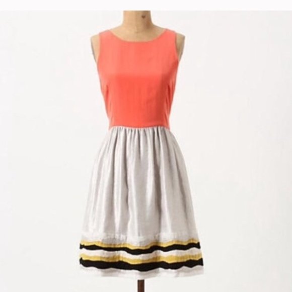 Anthropologie Dresses & Skirts - Anthro S and B Sachin & babi orange dress